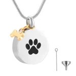 collier cendre animaux rond
