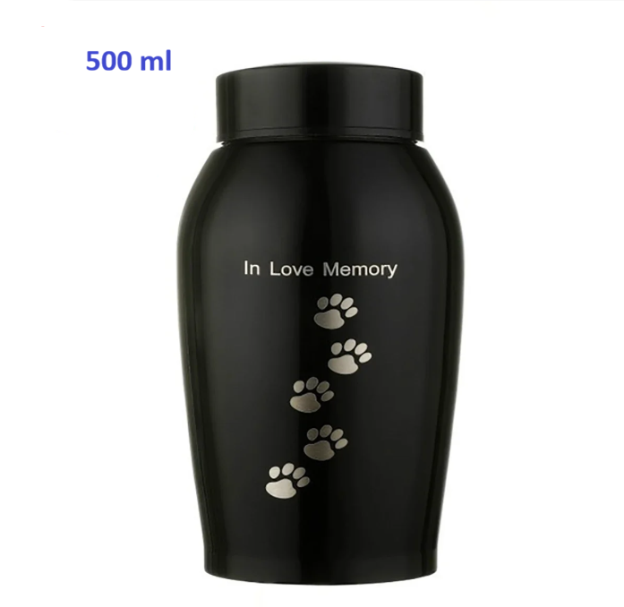 Urne animaux chemin de pattes métal 500ml – Image 5