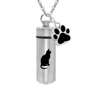 collier urne cylindre bijou Minou