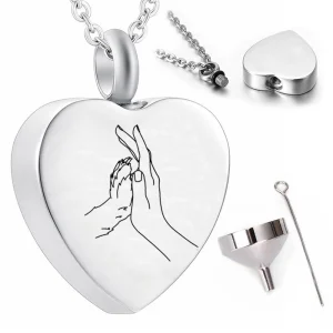 Crémation collier animaux en argent