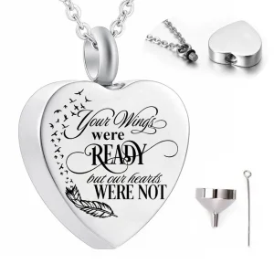collier urne coeur animaux