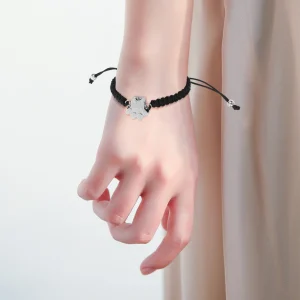 bracelet noir urne animaux