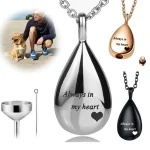 urne collier animaux Larme métal
