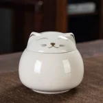 urne chat céramique