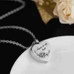 collier urne coeur