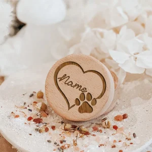 petite boite urne pour poils chien