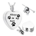 collier coeur animaux