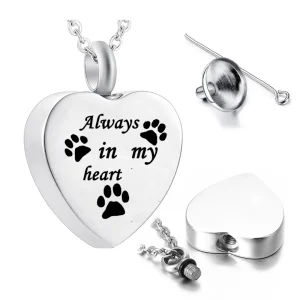 collier coeur animaux