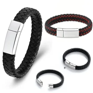 bijou crémation bracelet cuir
