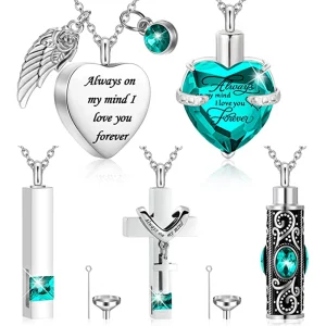 collier urne coeur