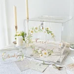 urne mariage transparente marguerites