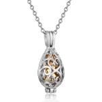 collier cendre argent sterling chic or rose