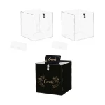 urne mariage cube noire