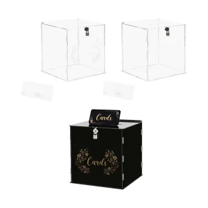 urne mariage cube noire