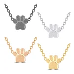 collier patte d'animaux argent