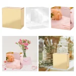 urne mariage miroir rose