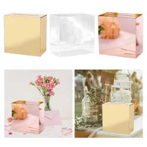 urne mariage miroir rose