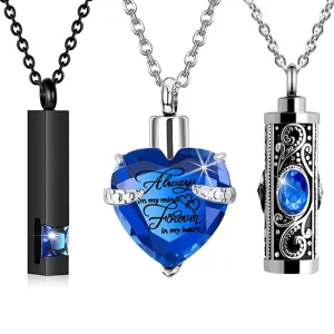 collier bleu violet noir