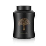 urne arbre de vie noire et bronze