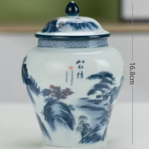 Urne céramique chien paysage japonais bonzaï