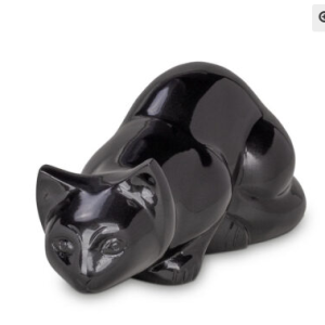 Urne chat couché couleur personnalisable