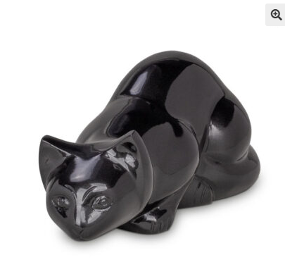 Urne chat couché couleur personnalisable