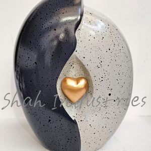 Urne coeur 2 tons couleurs personnalisées
